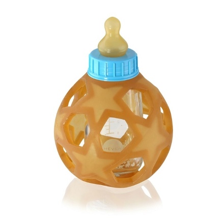 Billede af Hevea sutteflaske med stjernebold - lyseblå
